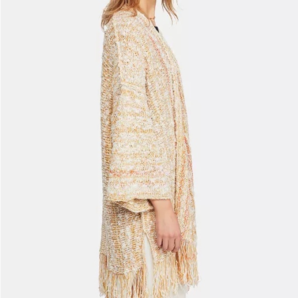 Free People Lucia Fringe Cardigan